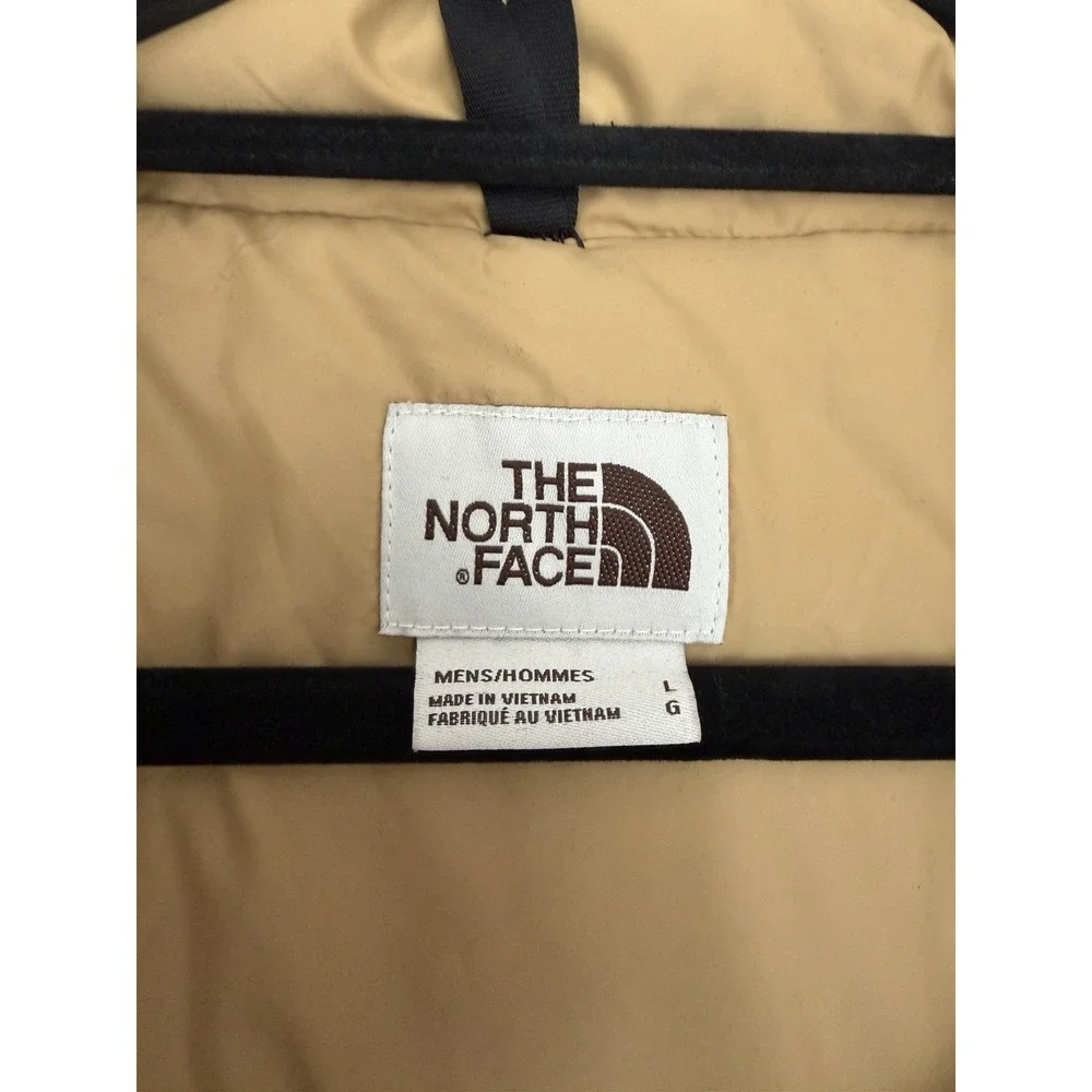 The North Face Men‎ L 77 Brooks Range 600 Down Fill Parka Coat Black Tan Jacket